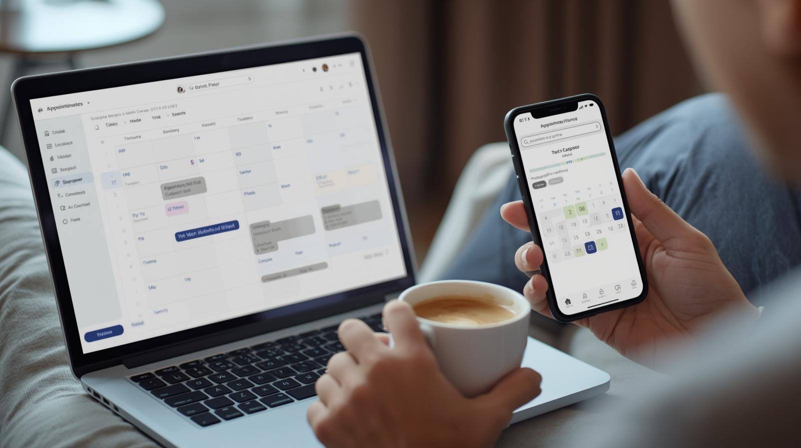 Service technician confirming a new booking generated by QOTBOT.